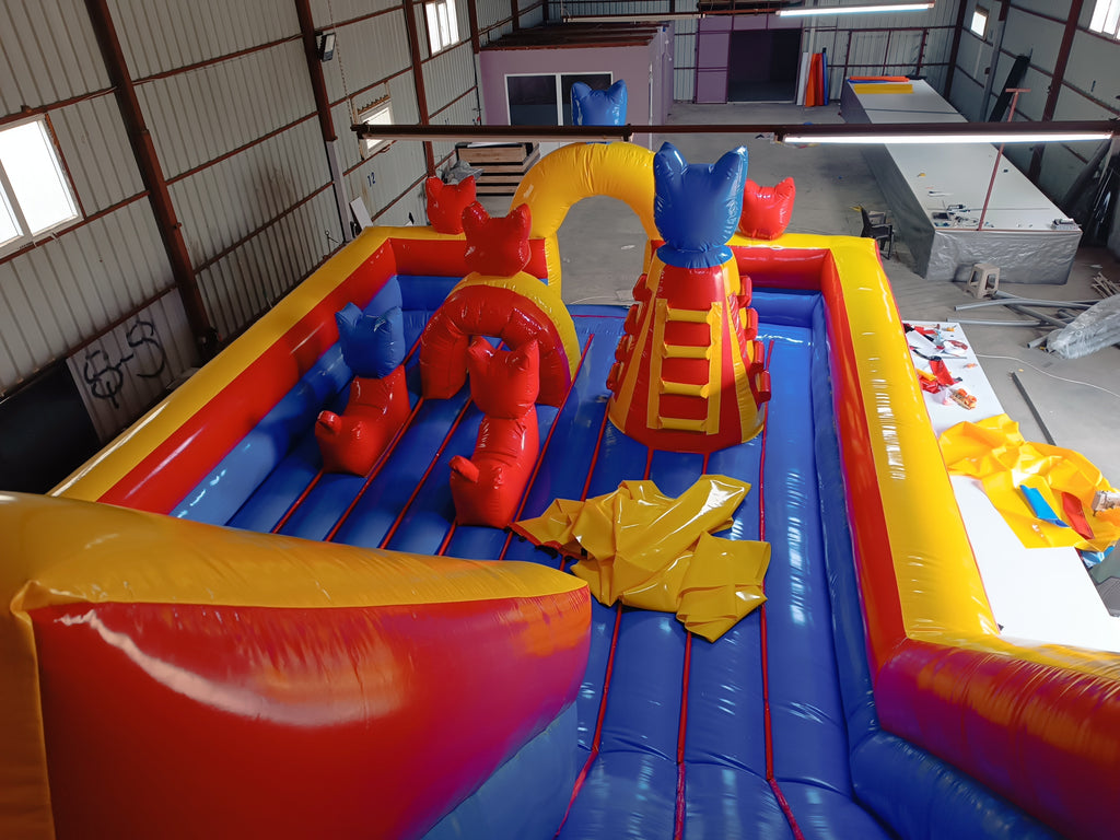 Kedi Temalı Şişme Kaydırak