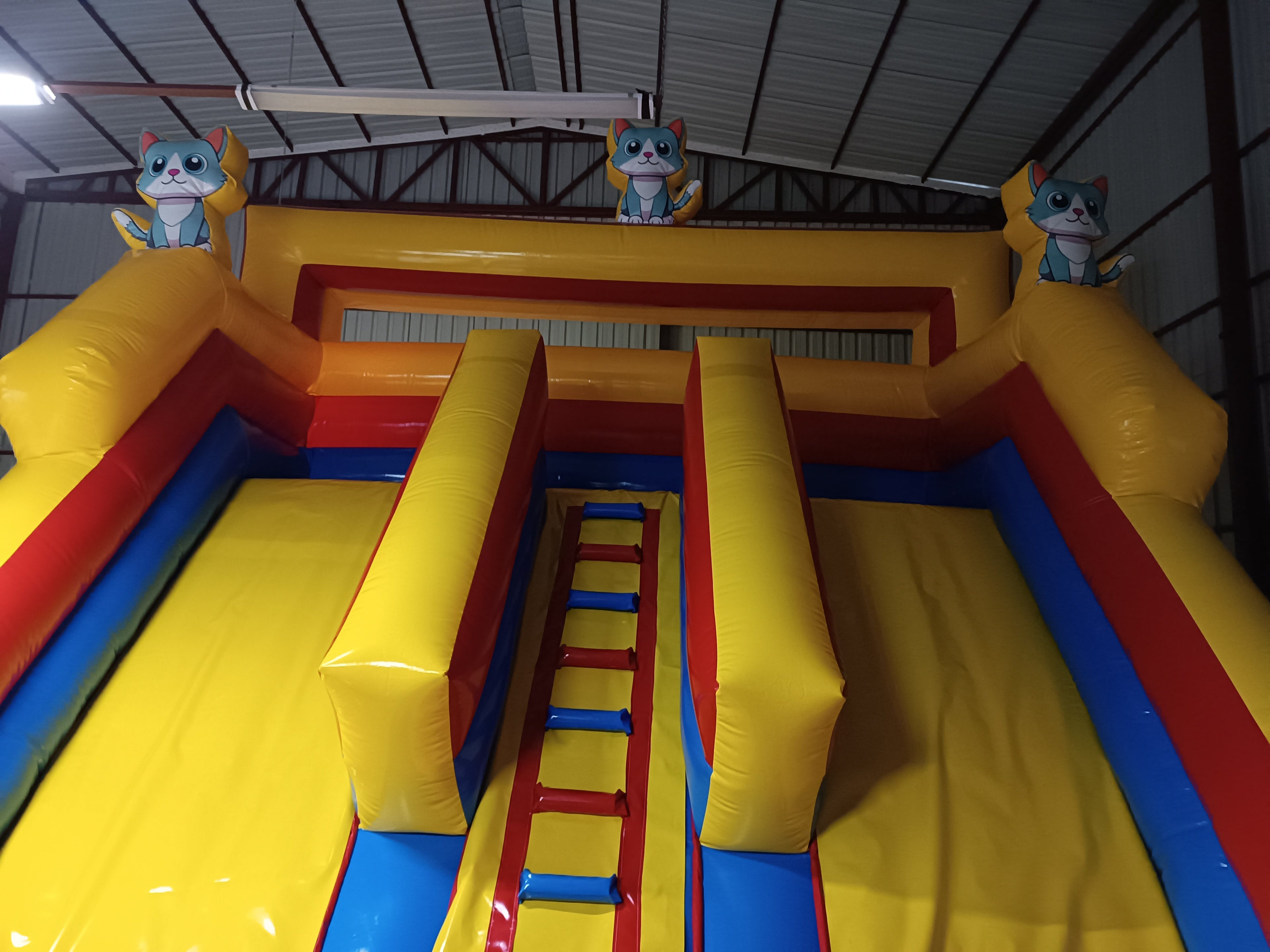 Kedi Temalı Şişme Kaydırak