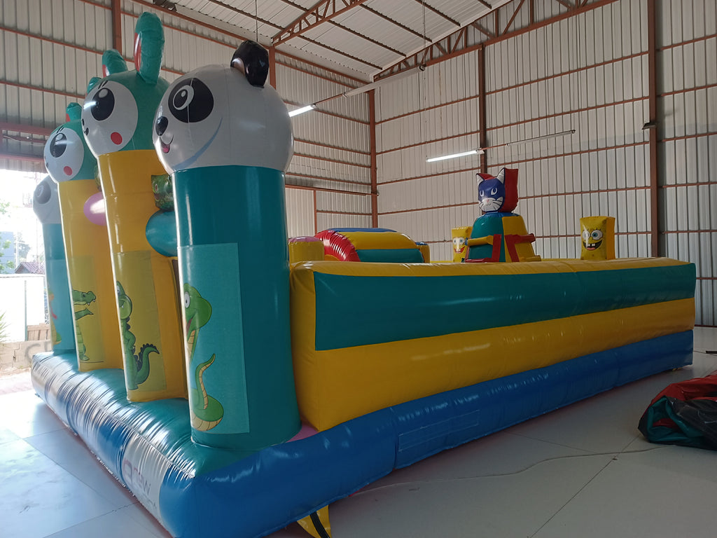 Panda Temalı Şişme Oyun Parkı
