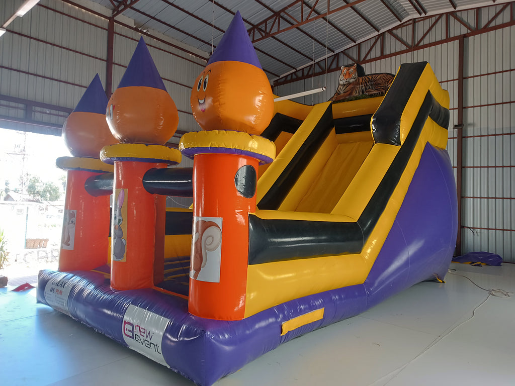 Kaplan Temalı Şişme Kaydırak