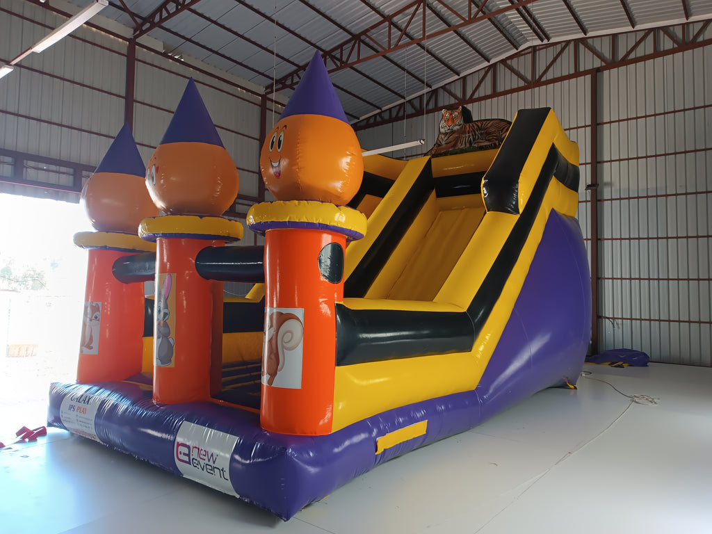 Kaplan Temalı Şişme Kaydırak