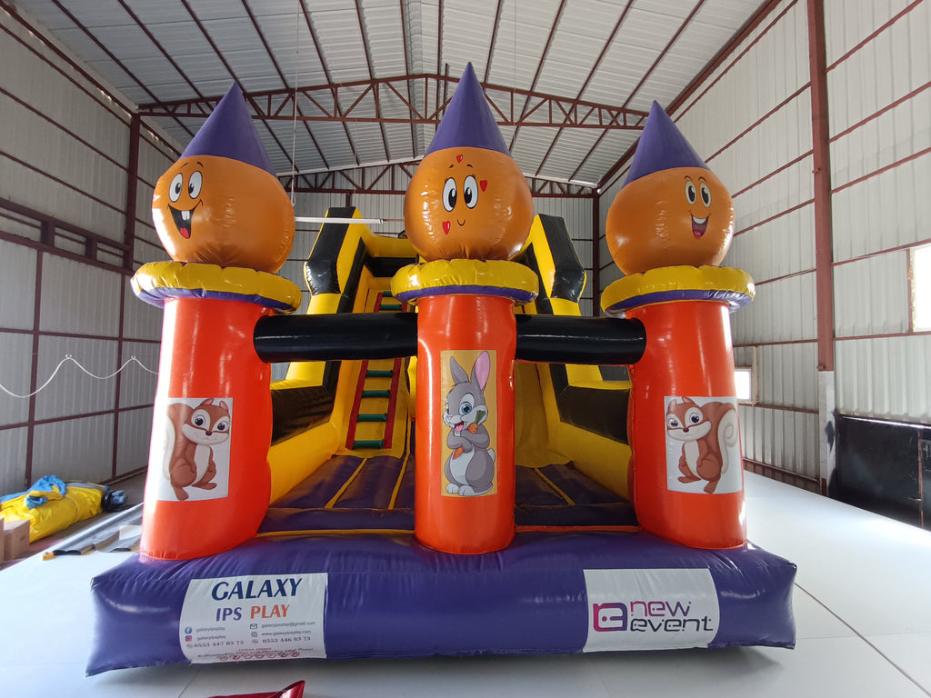 Kaplan Temalı Şişme Kaydırak