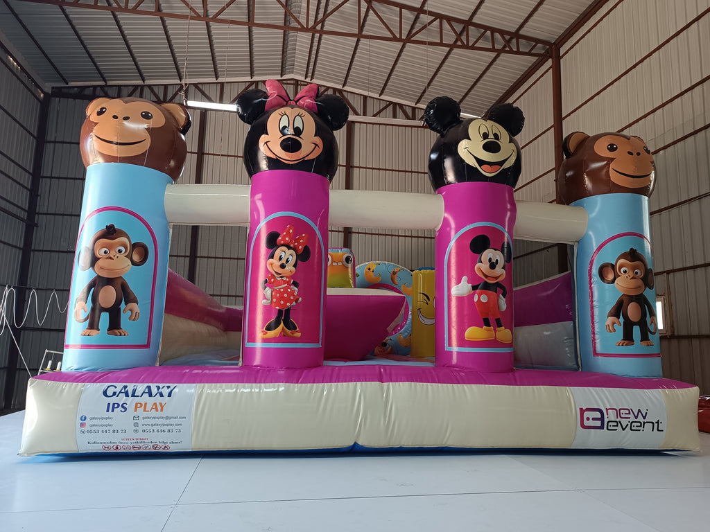 Mickey Mouse Temalı Şişme Oyun Parkı