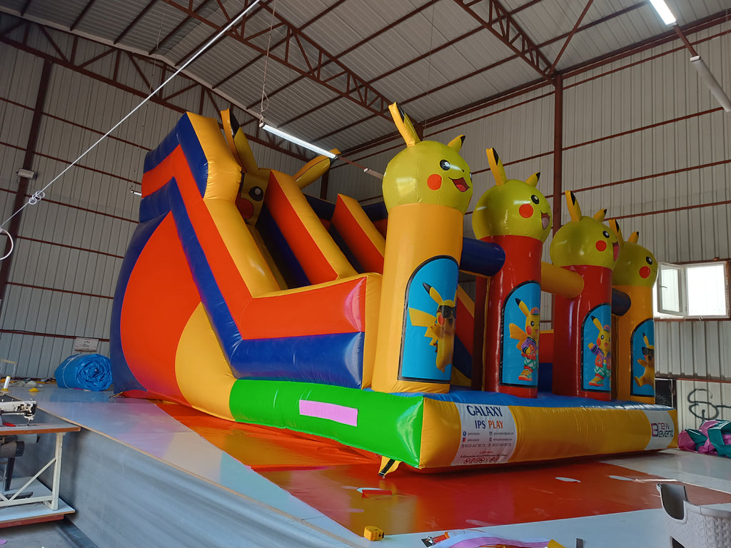 Pikachu Temalı Şişme Kaydırak