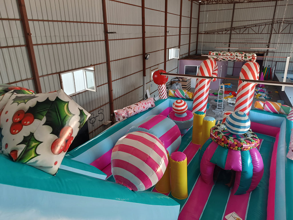 Şeker Temalı Şişme Kaydırak