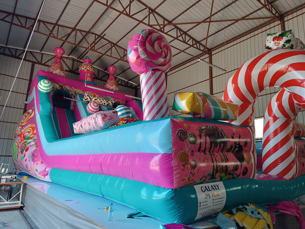 Şeker Temalı Şişme Kaydırak