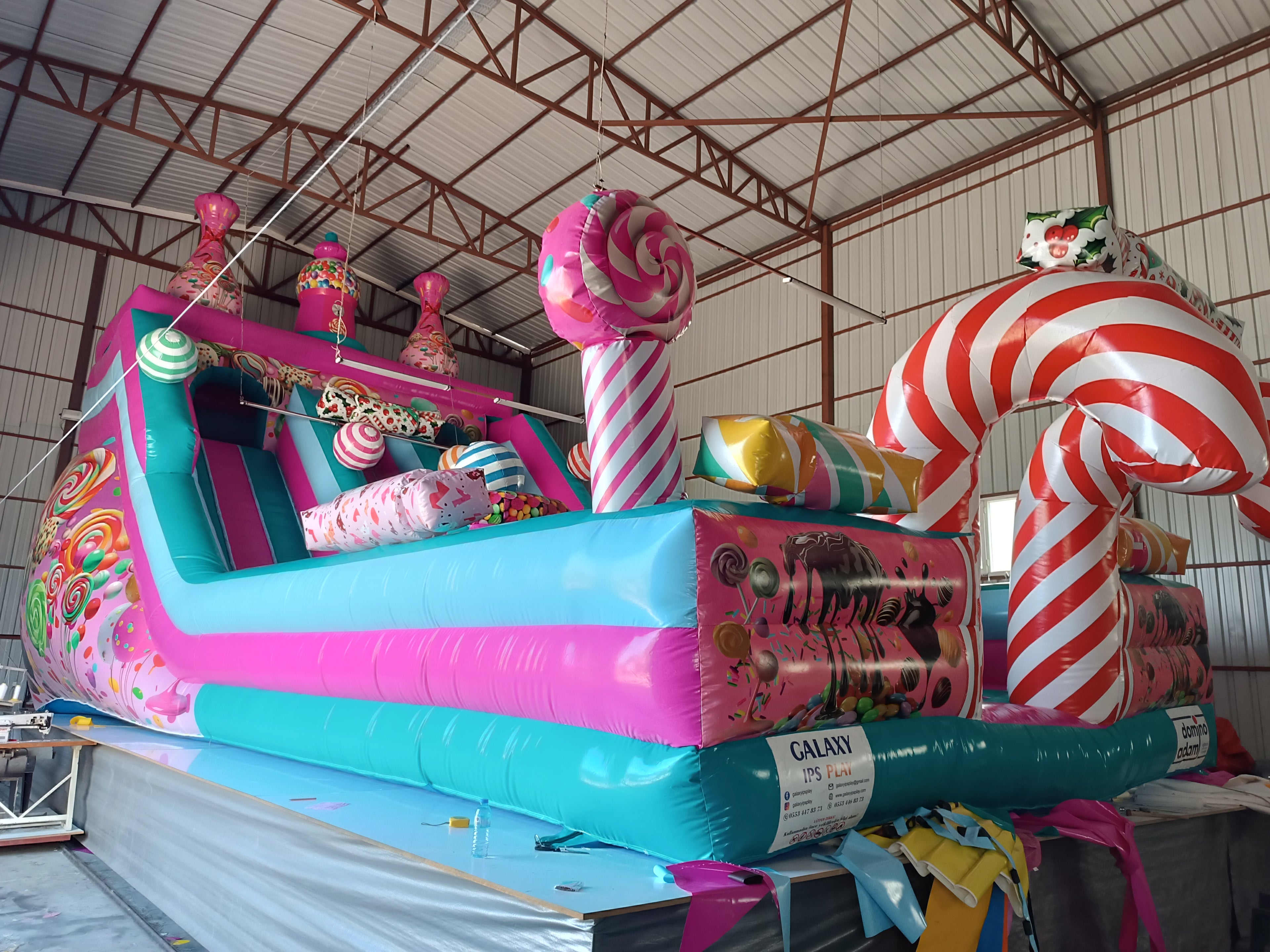 Şeker Temalı Şişme Kaydırak