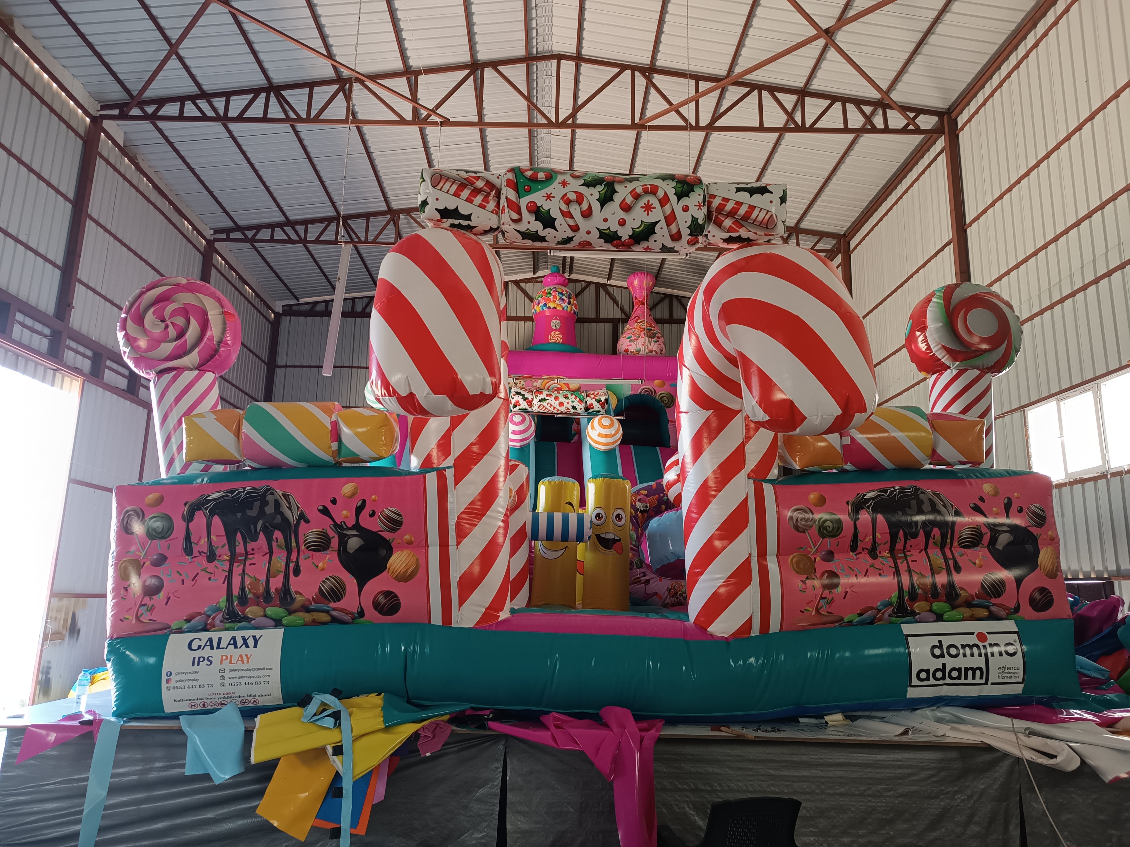 Şeker Temalı Şişme Kaydırak