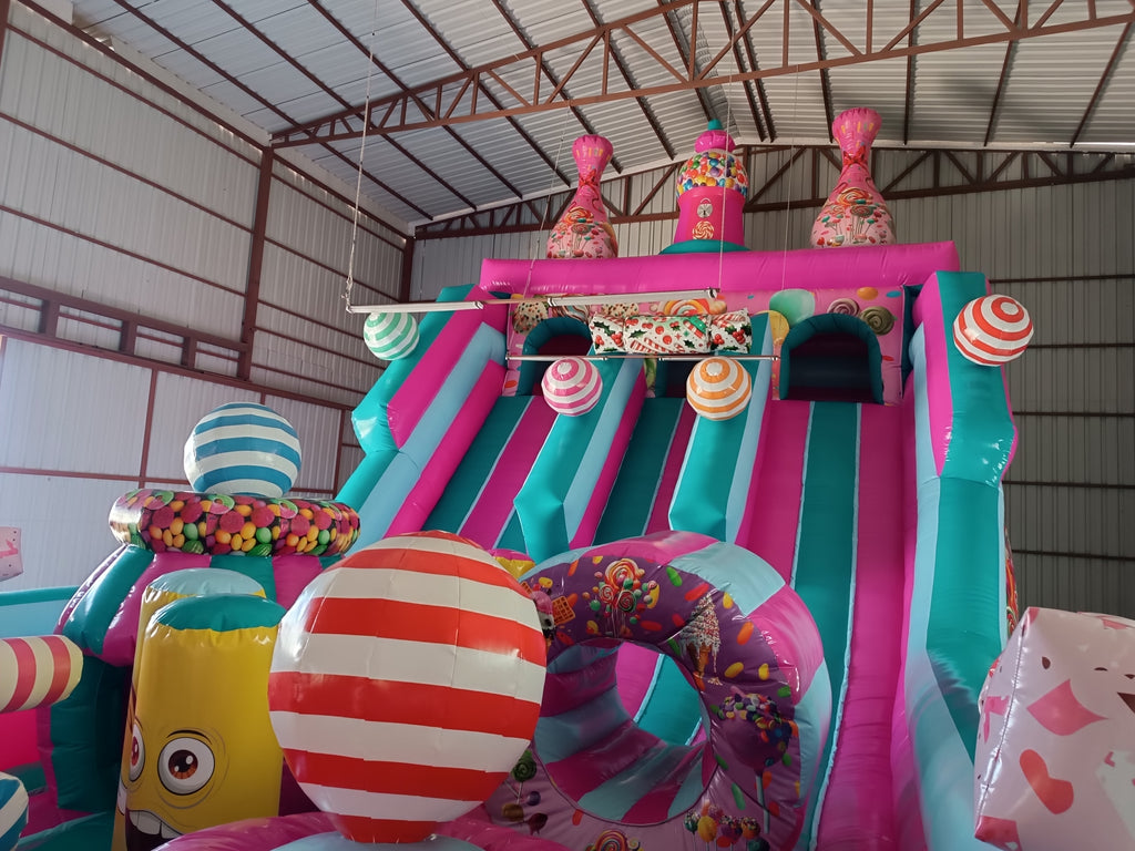 Şeker Temalı Şişme Kaydırak