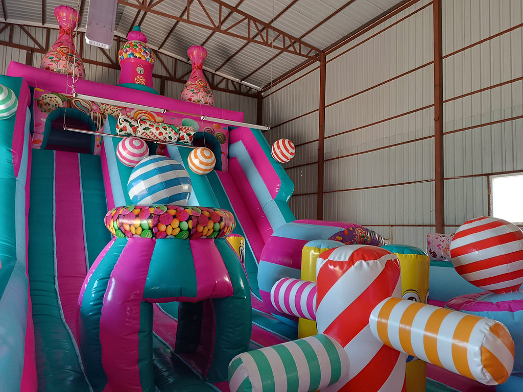 Şeker Temalı Şişme Kaydırak