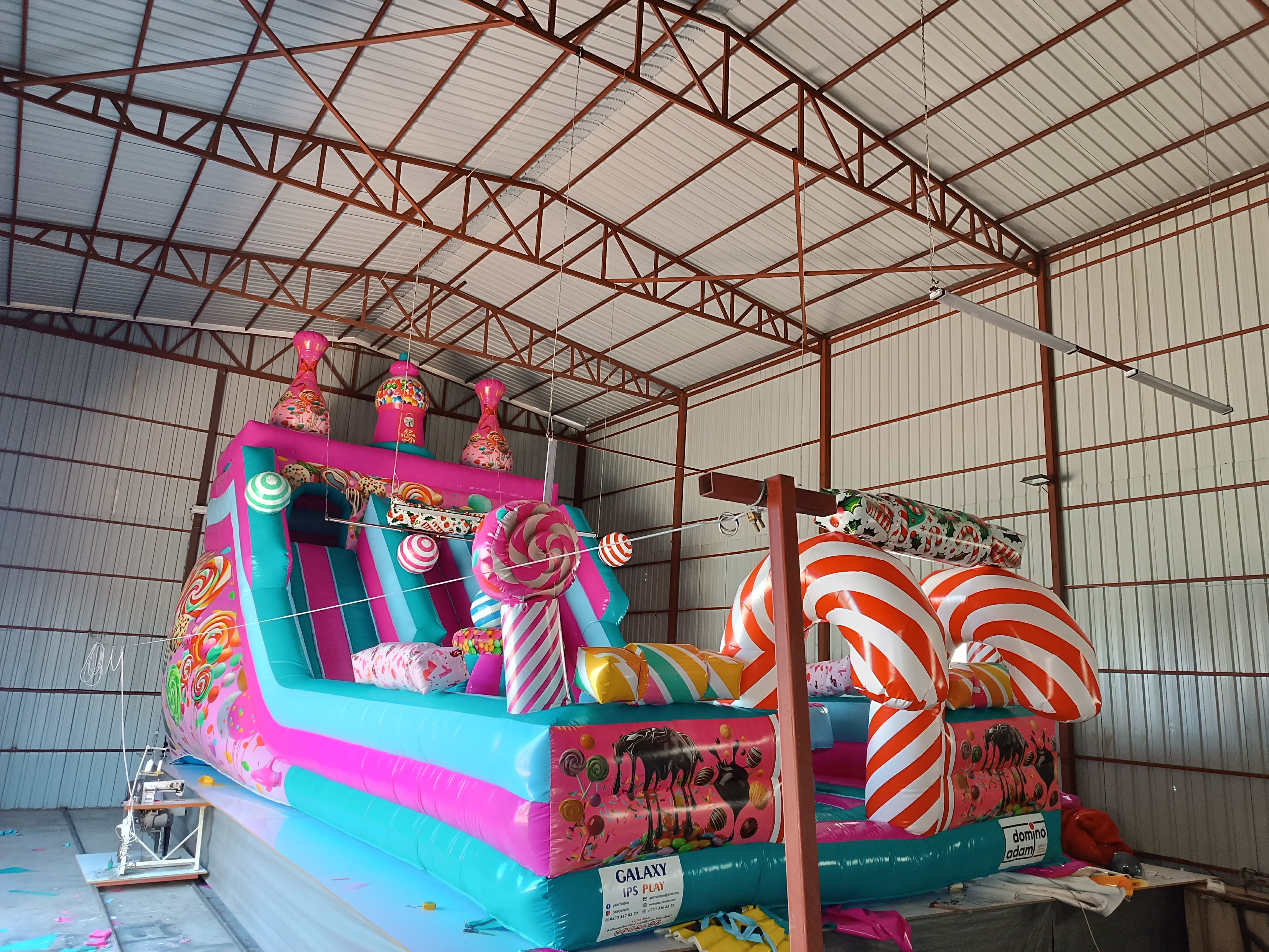 Şeker Temalı Şişme Kaydırak