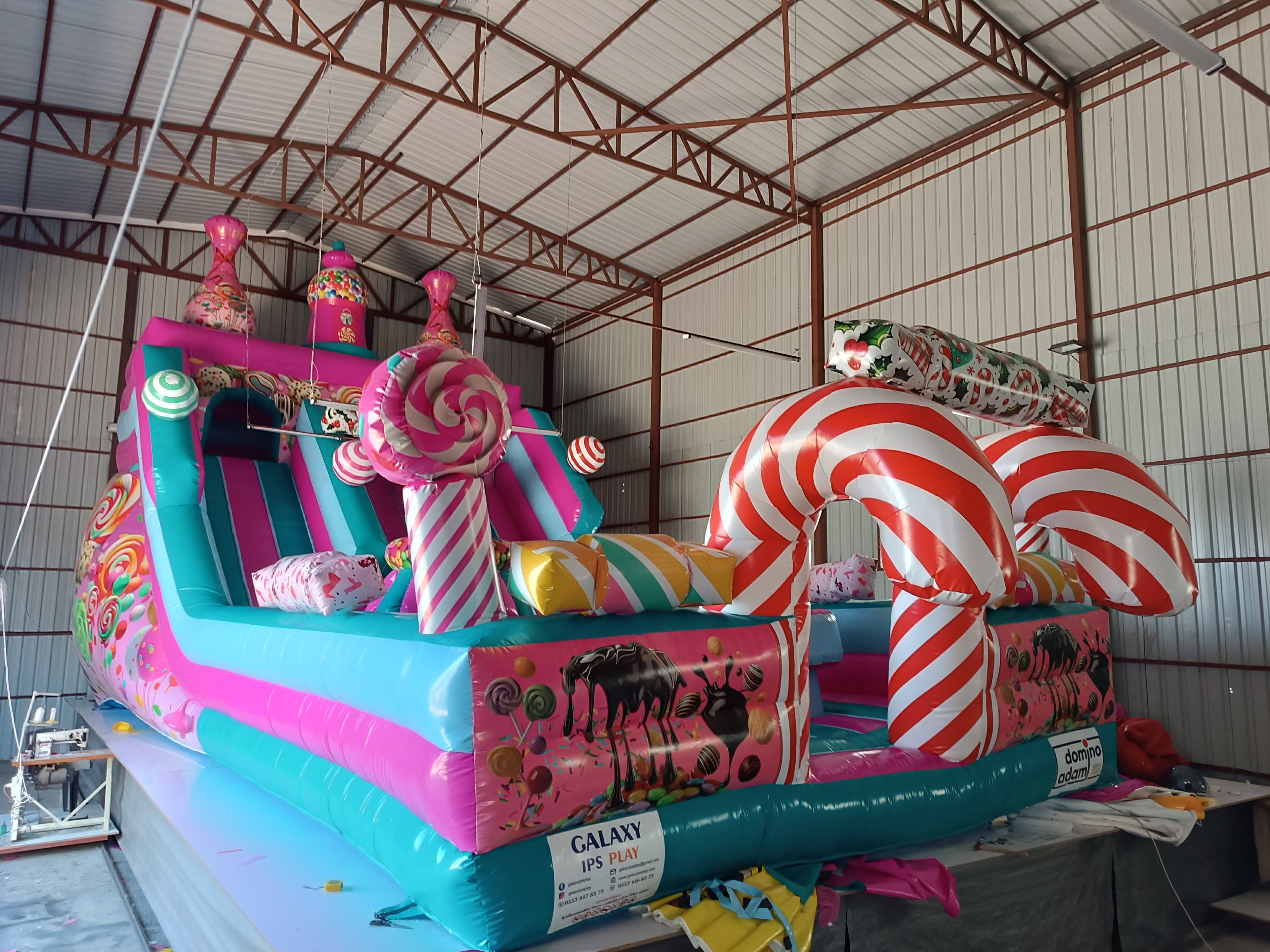 Şeker Temalı Şişme Kaydırak