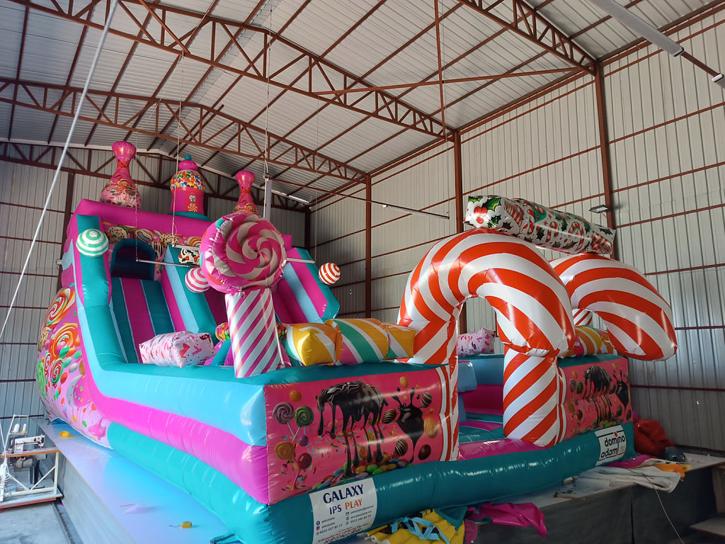 Şeker Temalı Şişme Kaydırak