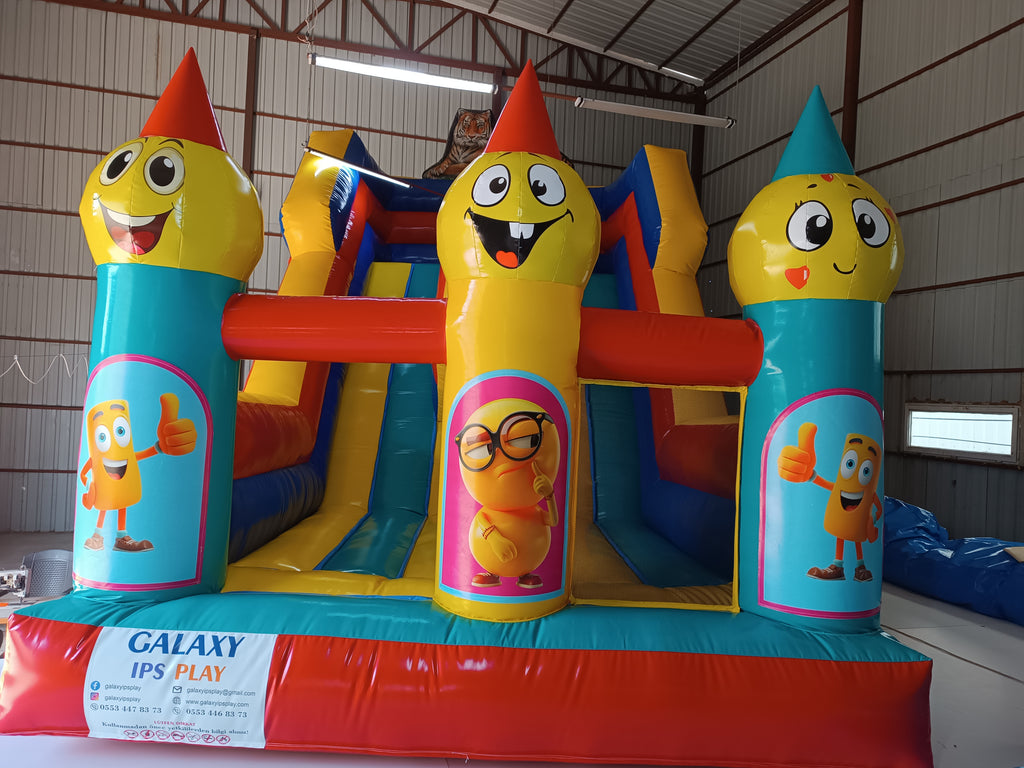 Kaplan Temalı Şişme Kaydırak