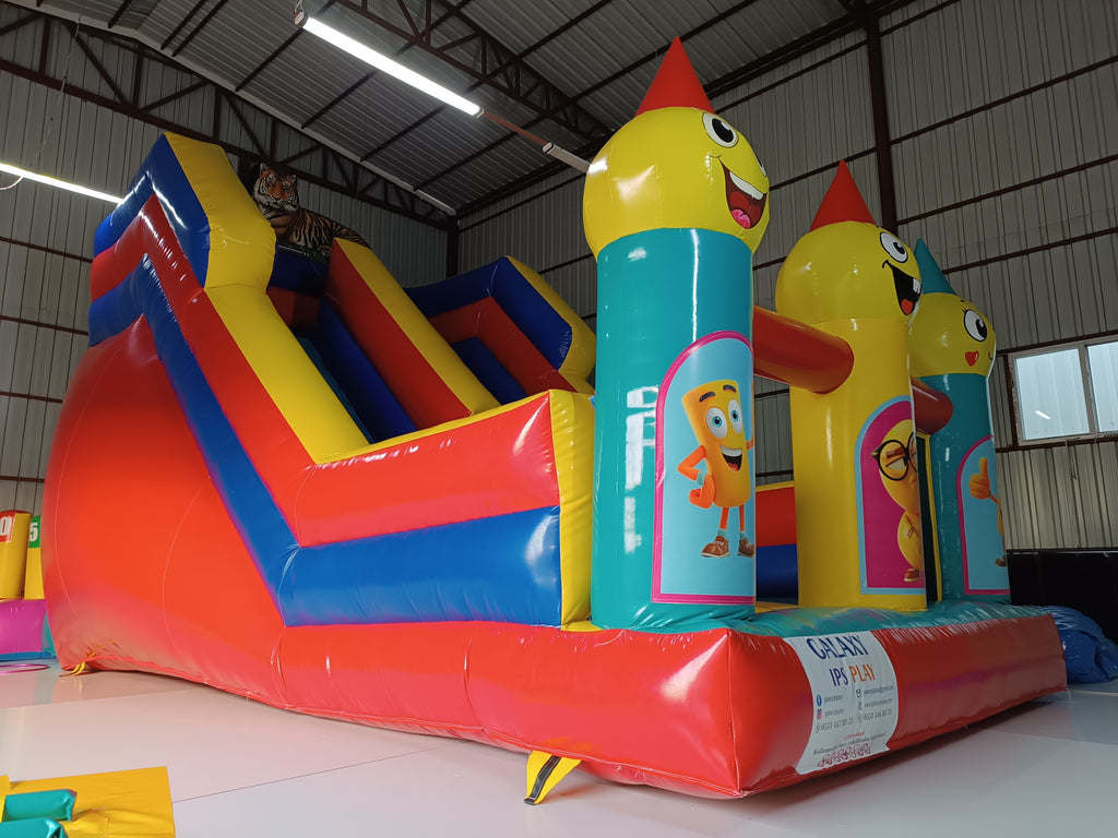 Kaplan Temalı Şişme Kaydırak