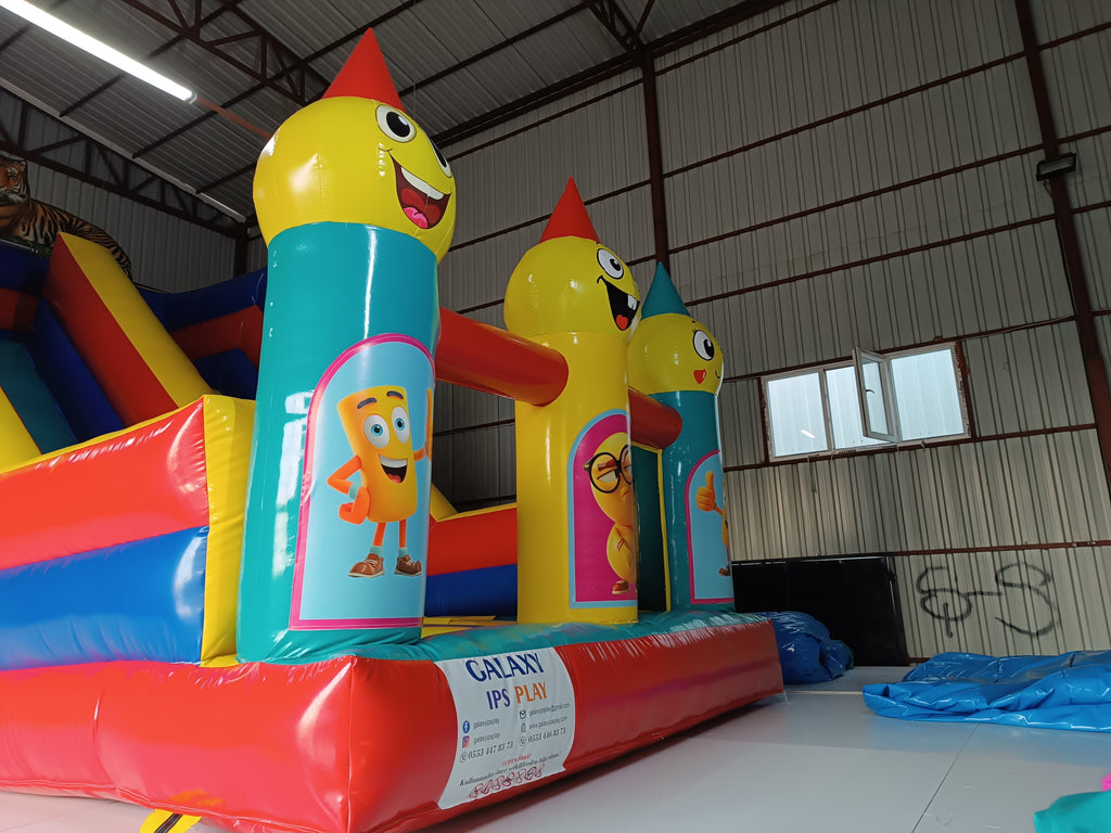 Kaplan Temalı Şişme Kaydırak