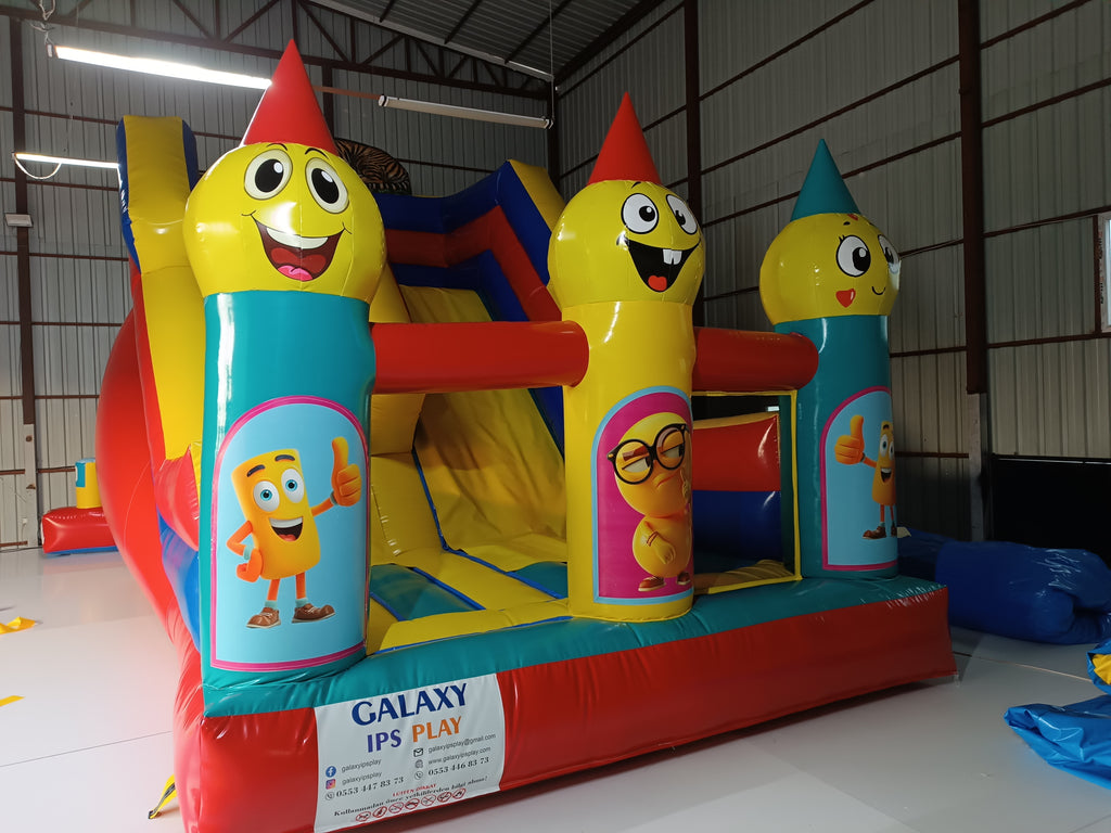 Kaplan Temalı Şişme Kaydırak