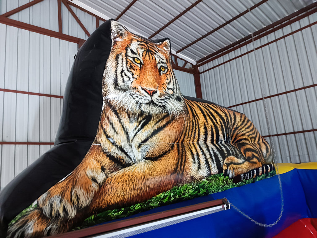 Kaplan Temalı Şişme Kaydırak