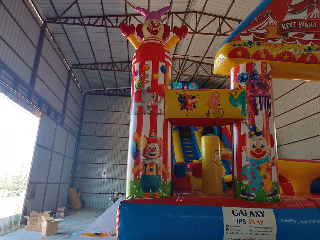 Karnaval Temalı Şişme Kaydırak