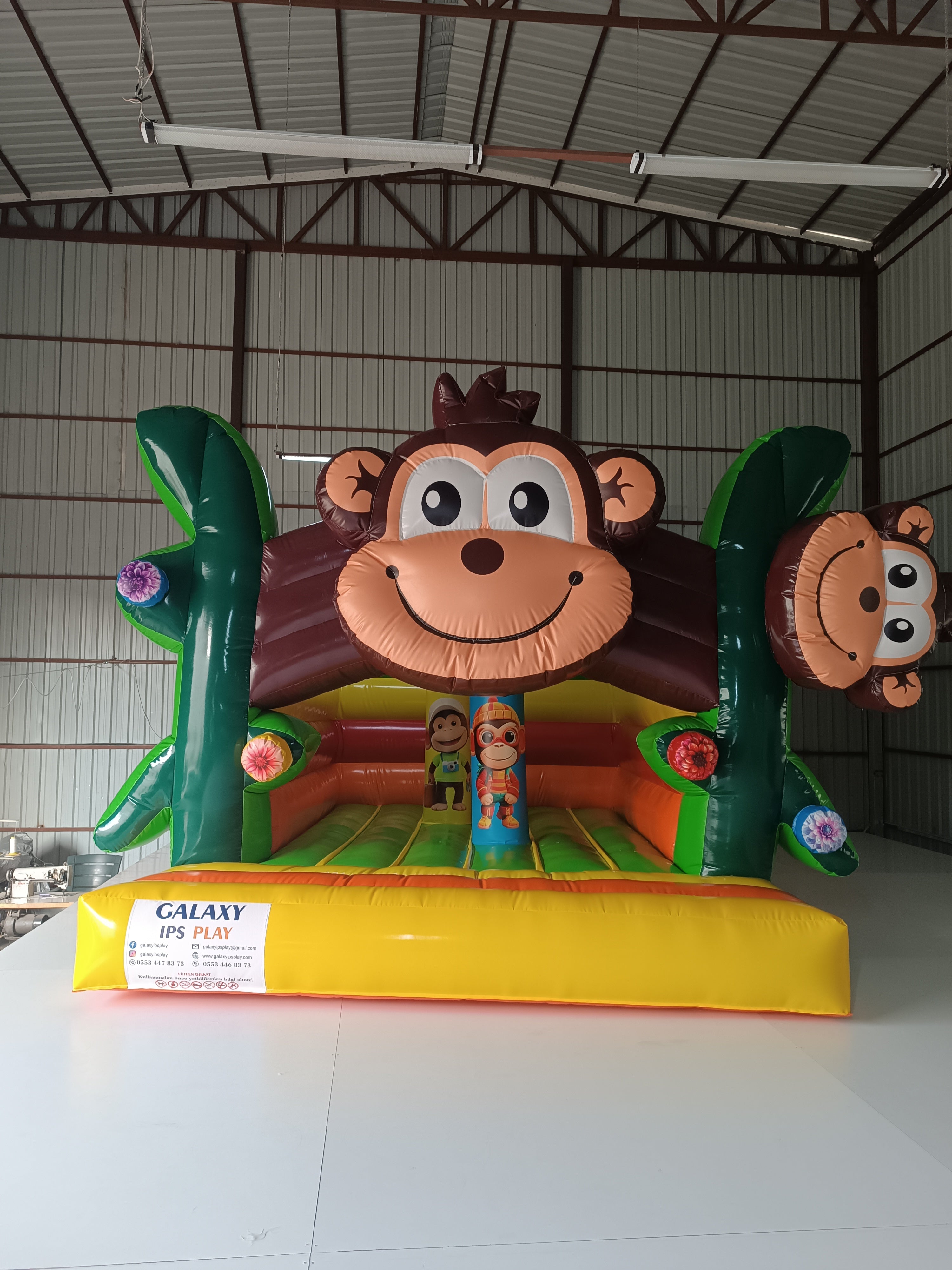 Şişme Maymun Temalı Zıpzıp