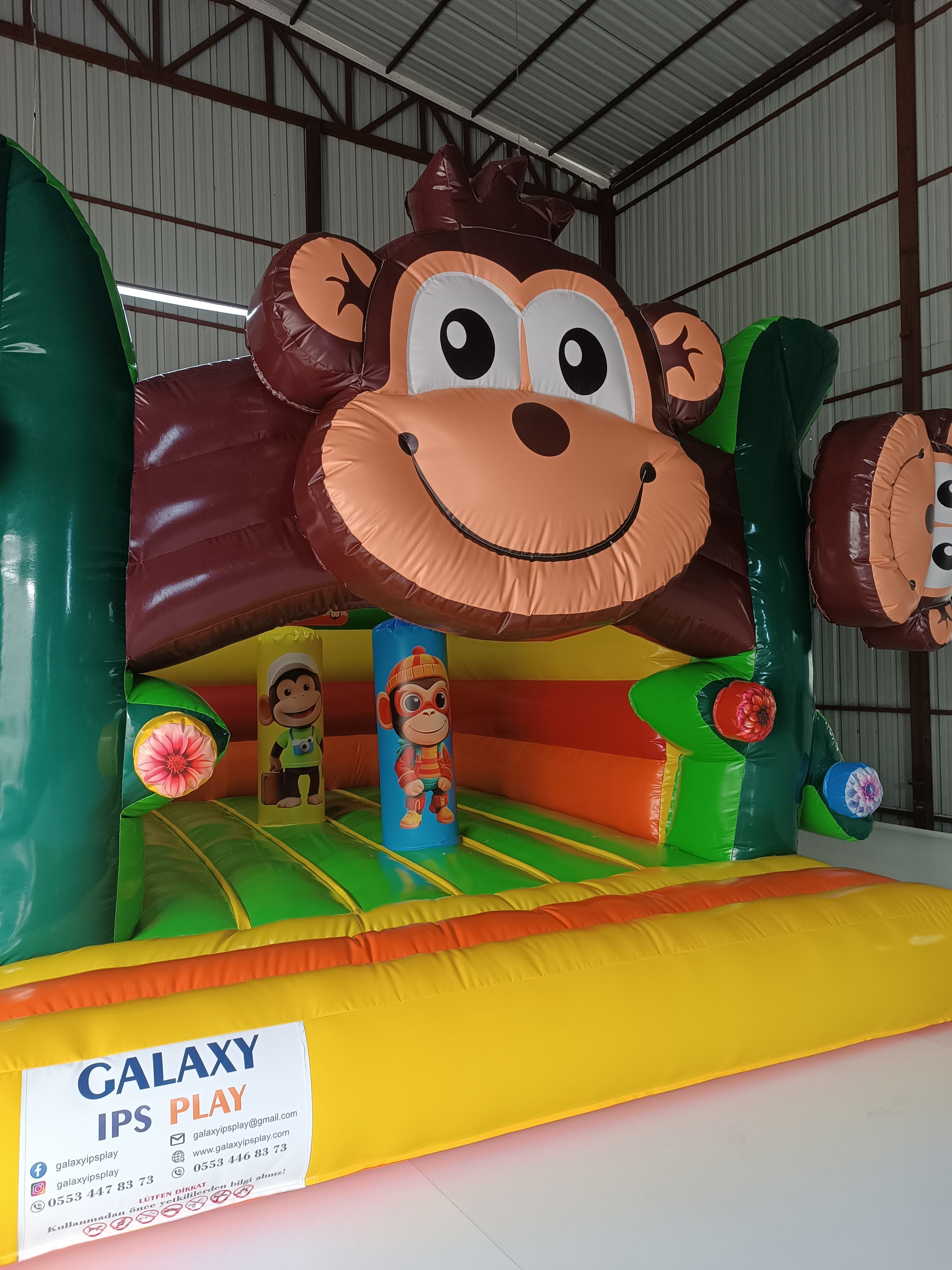 Şişme Maymun Temalı Zıpzıp