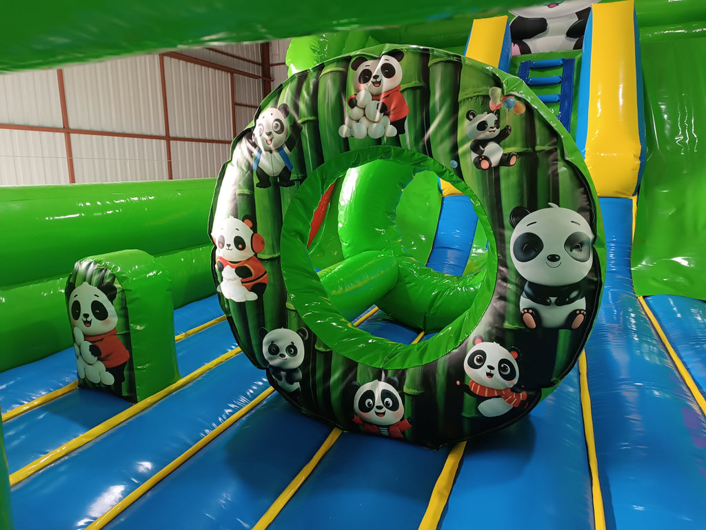 Panda Temalı Şişme Kaydırak