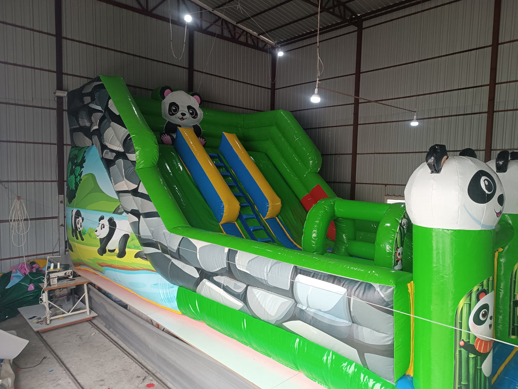 Panda Temalı Şişme Kaydırak