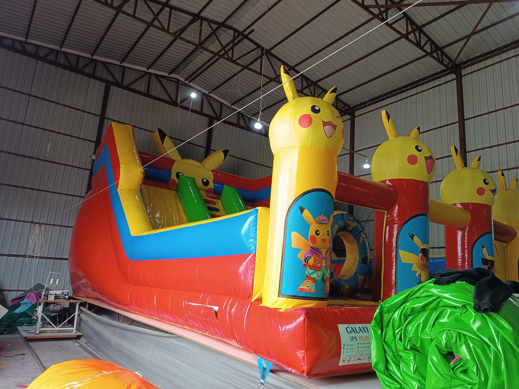 Pikachu Temalı Şişme Kaydırak