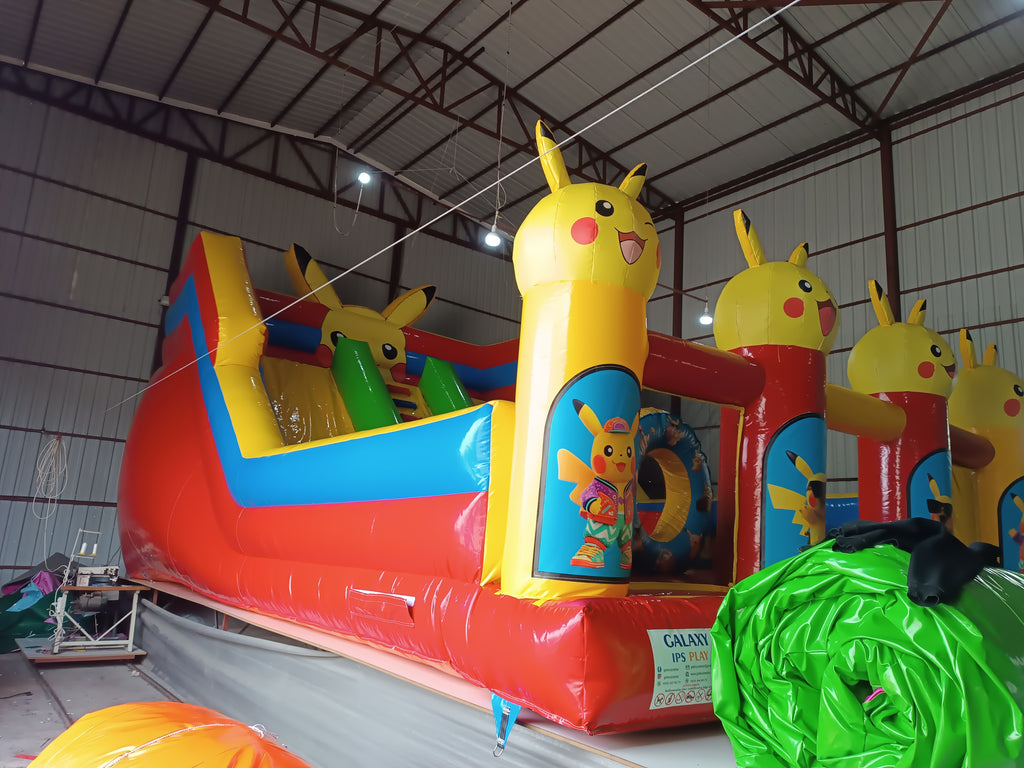 Pikachu Temalı Şişme Kaydırak
