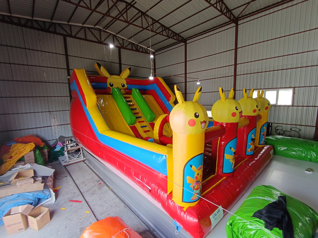 Pikachu Temalı Şişme Kaydırak