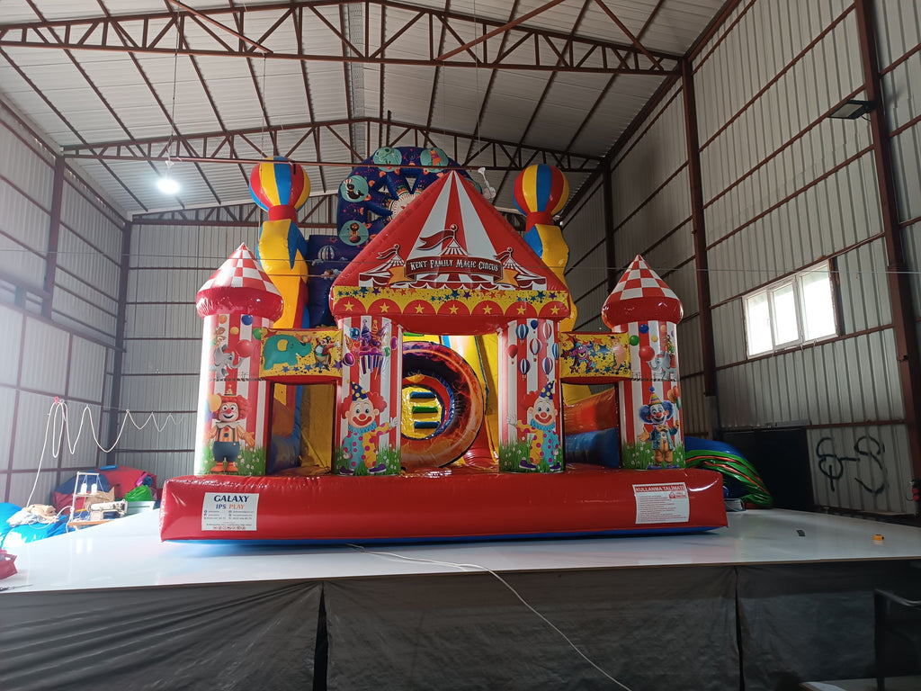 Şişme Karnaval Temalı Kaydırak