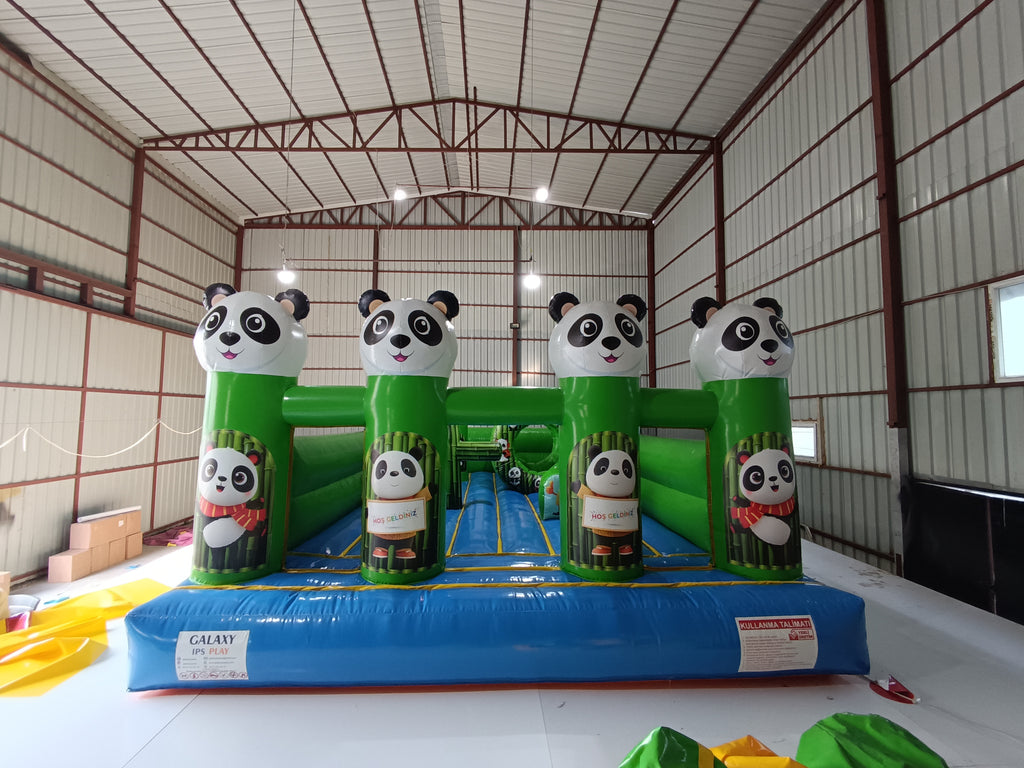 Panda Temalı Şişme Oyun Parkı