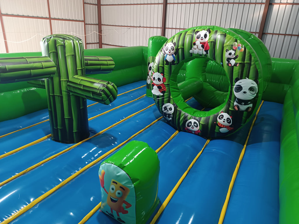 Panda Temalı Şişme Oyun Parkı