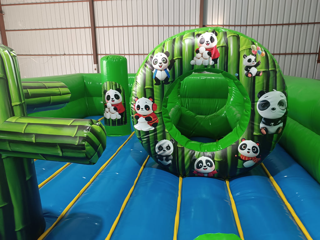 Panda Temalı Şişme Oyun Parkı