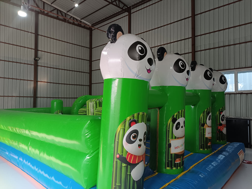 Panda Temalı Şişme Oyun Parkı